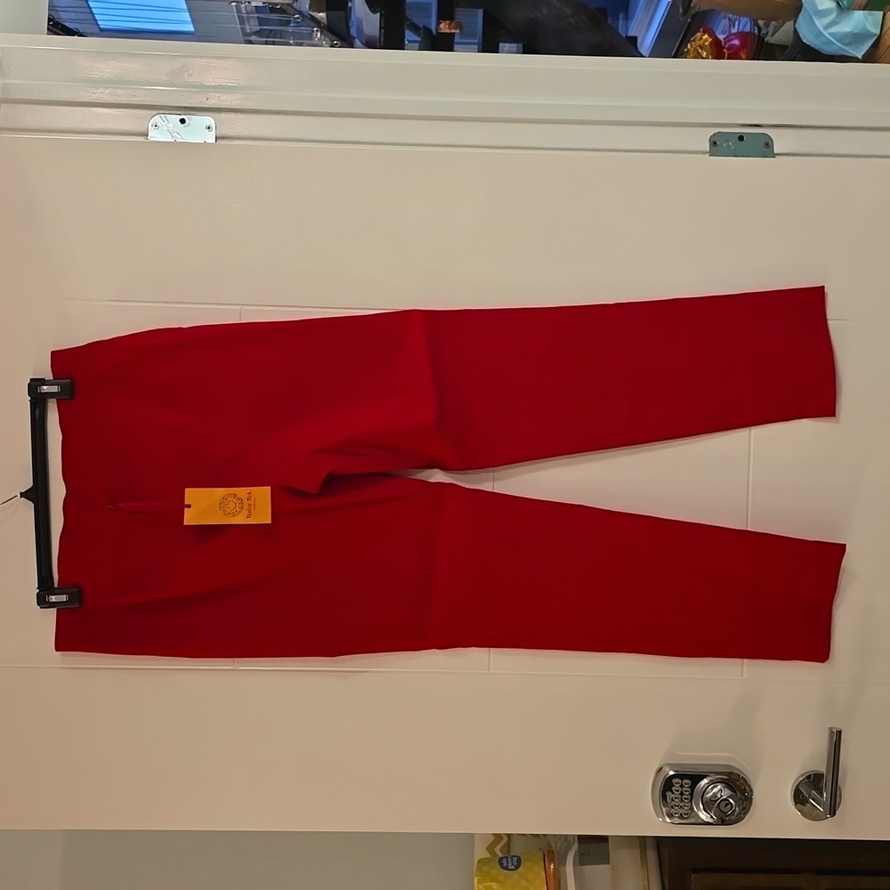 Ruby Road high waisted red pull on pants - Picture 4 of 7